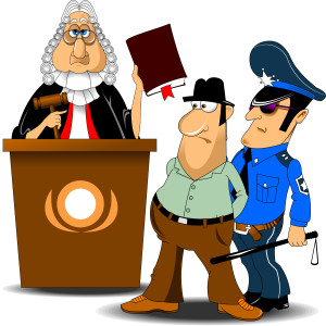 judge and police
